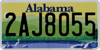 AL license plate 2AJ8055