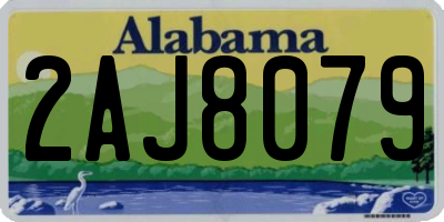 AL license plate 2AJ8079