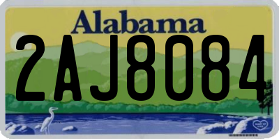 AL license plate 2AJ8084