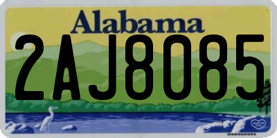 AL license plate 2AJ8085
