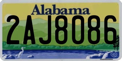 AL license plate 2AJ8086