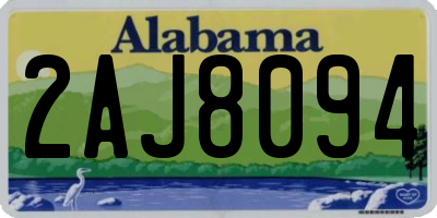 AL license plate 2AJ8094