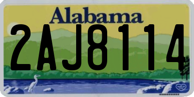 AL license plate 2AJ8114