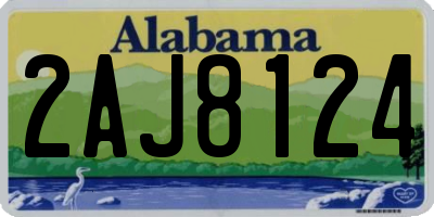AL license plate 2AJ8124