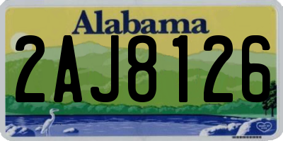 AL license plate 2AJ8126