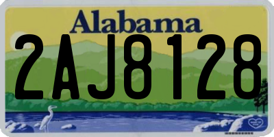 AL license plate 2AJ8128
