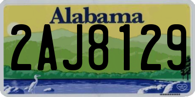 AL license plate 2AJ8129
