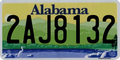 AL license plate 2AJ8132