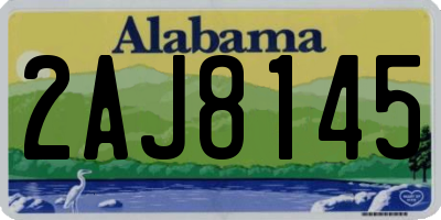 AL license plate 2AJ8145
