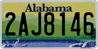 AL license plate 2AJ8146