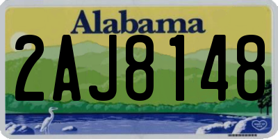 AL license plate 2AJ8148