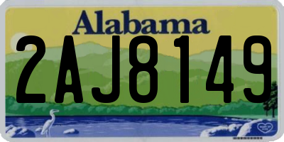 AL license plate 2AJ8149