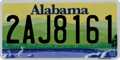 AL license plate 2AJ8161
