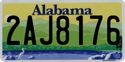 AL license plate 2AJ8176