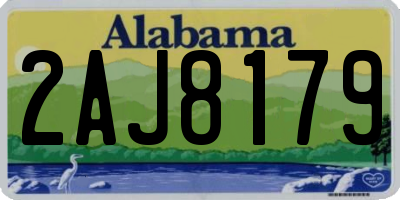 AL license plate 2AJ8179
