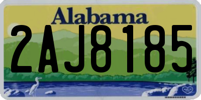 AL license plate 2AJ8185