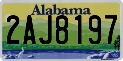 AL license plate 2AJ8197
