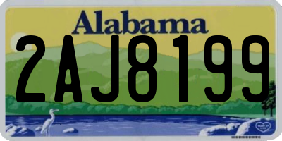 AL license plate 2AJ8199