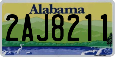 AL license plate 2AJ8211