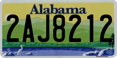 AL license plate 2AJ8212