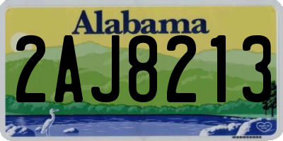 AL license plate 2AJ8213