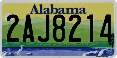AL license plate 2AJ8214