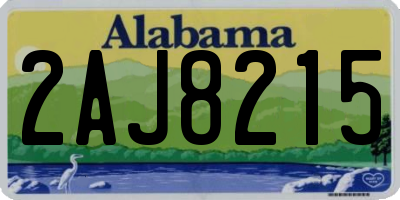 AL license plate 2AJ8215