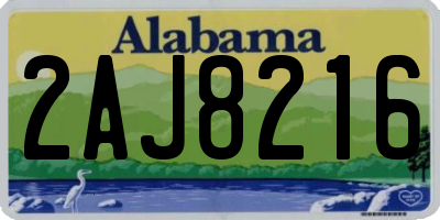 AL license plate 2AJ8216