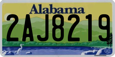 AL license plate 2AJ8219