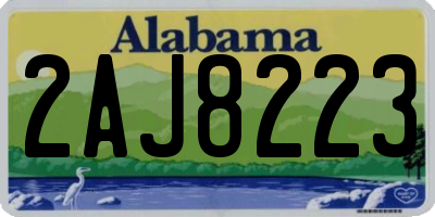 AL license plate 2AJ8223