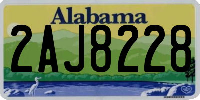 AL license plate 2AJ8228