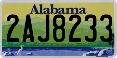AL license plate 2AJ8233