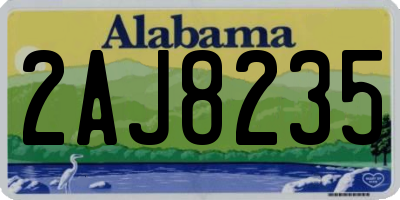 AL license plate 2AJ8235