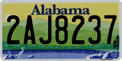 AL license plate 2AJ8237