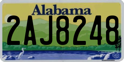AL license plate 2AJ8248