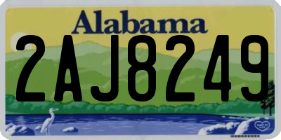 AL license plate 2AJ8249