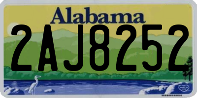 AL license plate 2AJ8252