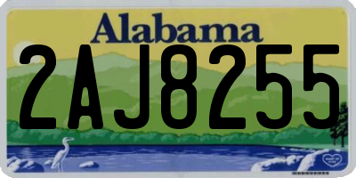 AL license plate 2AJ8255