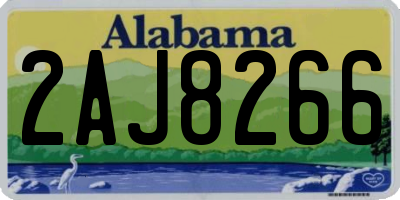 AL license plate 2AJ8266