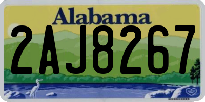 AL license plate 2AJ8267