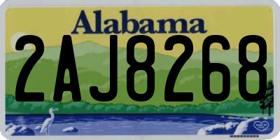 AL license plate 2AJ8268
