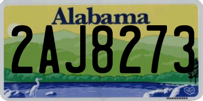AL license plate 2AJ8273