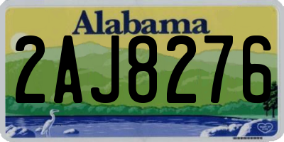 AL license plate 2AJ8276