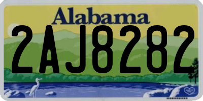 AL license plate 2AJ8282