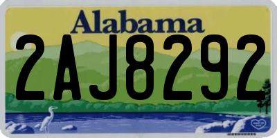 AL license plate 2AJ8292