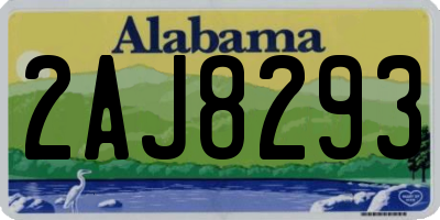 AL license plate 2AJ8293