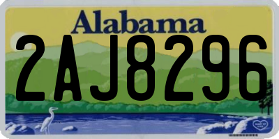 AL license plate 2AJ8296