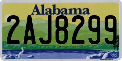 AL license plate 2AJ8299