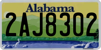 AL license plate 2AJ8302