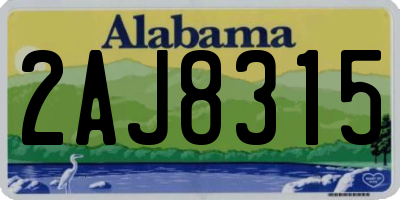 AL license plate 2AJ8315